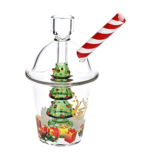 Christmas Tree Glass Bubbler