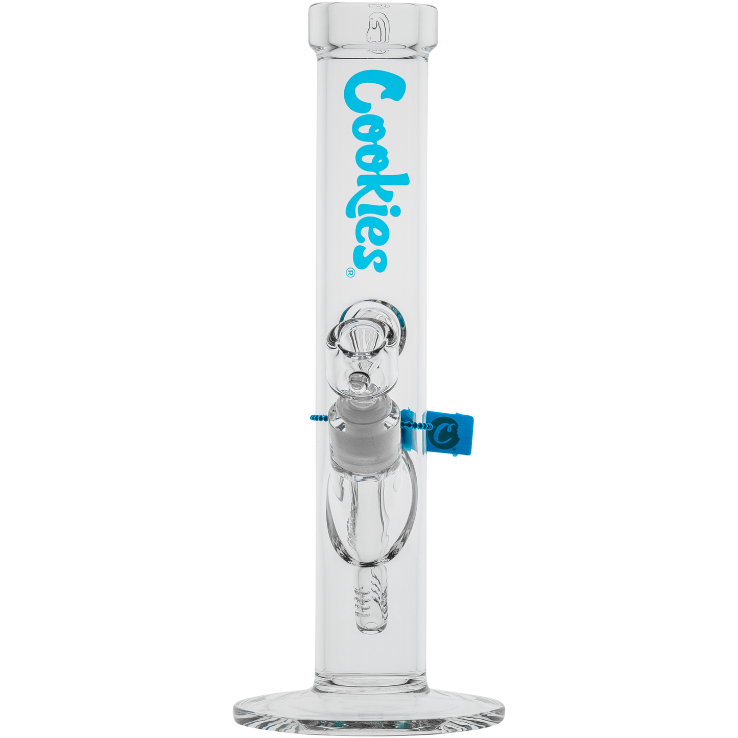 Glass water pipe featuring Cookies branding and percolator, perfect for your Cookies Original Straight