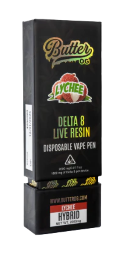 Experience Flavor Bliss with Butter OG Delta Live Resin Disposable Vape - One Pack