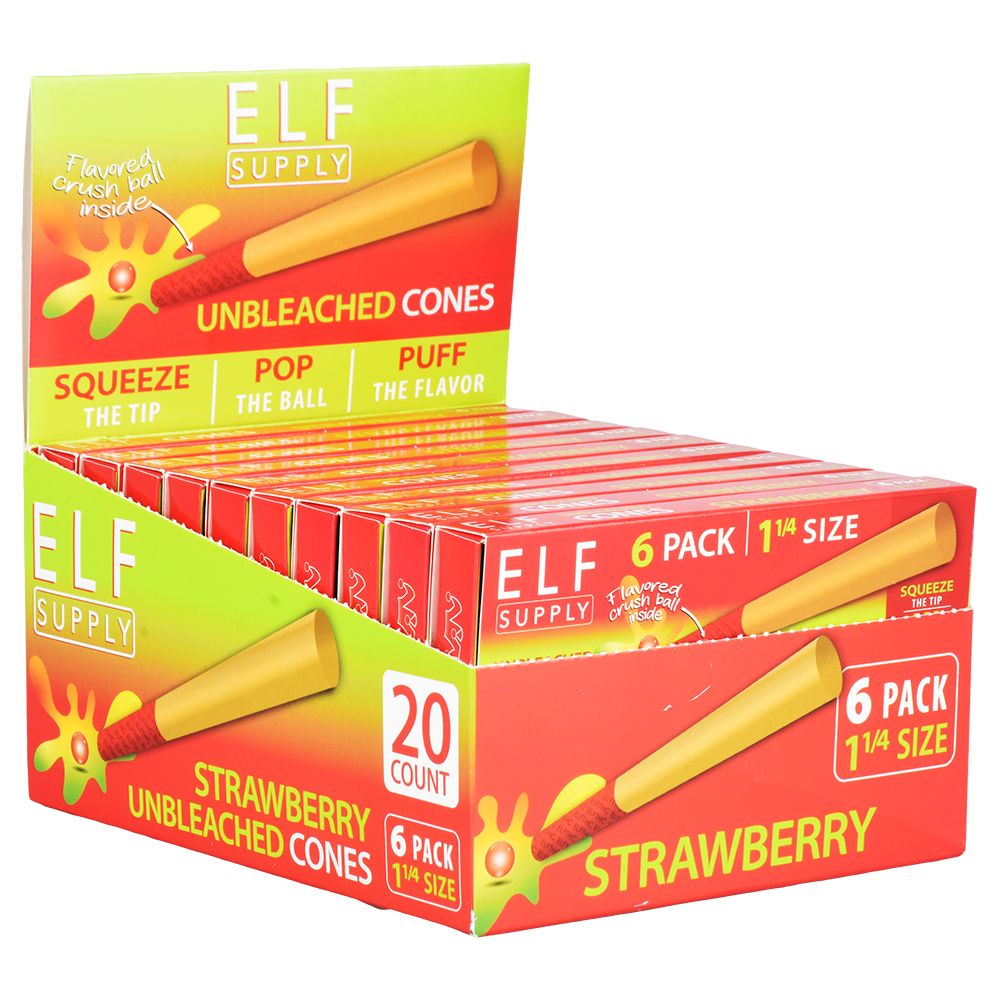 ELF Unbleached Flavor Pop Pre-Rolled Cones | 1 1/4 | 6pc | 20pk