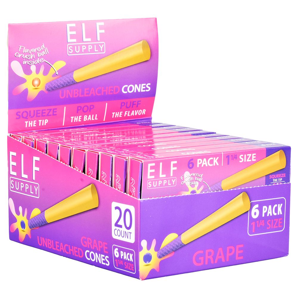 ELF Unbleached Flavor Pop Pre-Rolled Cones | 1 1/4 | 6pc | 20pk