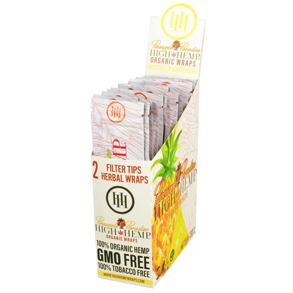 25PC DISP - High Hemp Organic CBD Wraps - 2pk