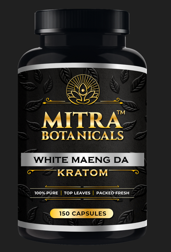 Mitra Botanicals White Maeng Da – Kratom (150 Capsules)