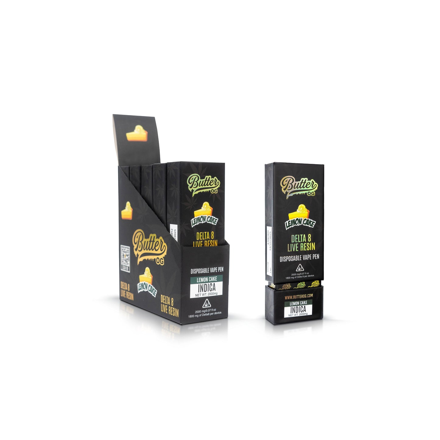 Experience Flavor Bliss with Butter OG Delta Live Resin Disposable Vape - 5 Pack