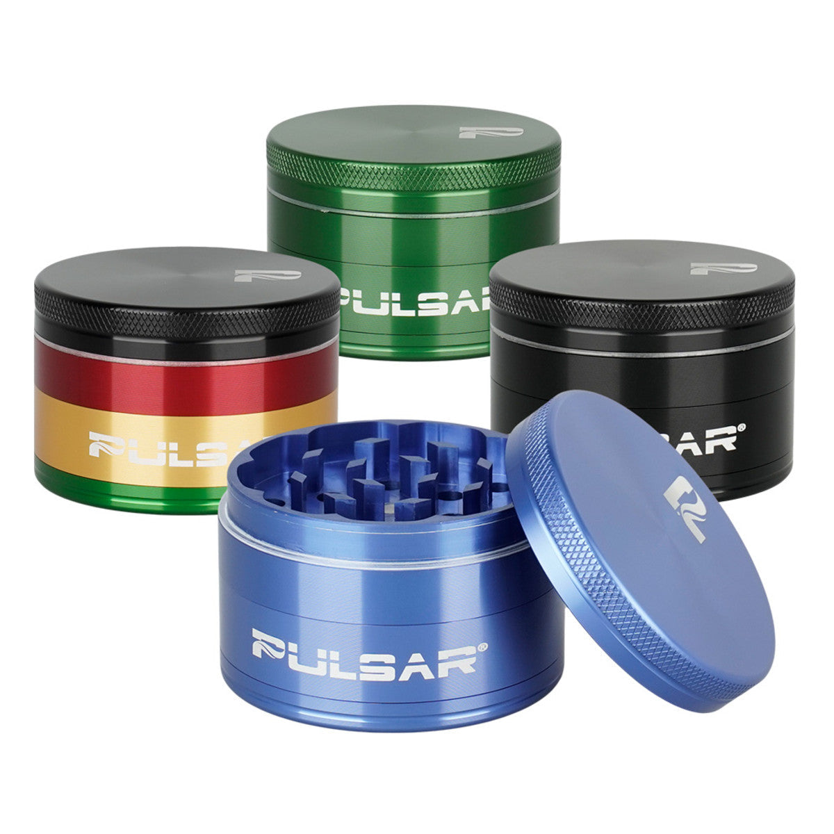 Pulsar Solid Top Aluminum Grinder - GR761 - 4pc / 2.25"