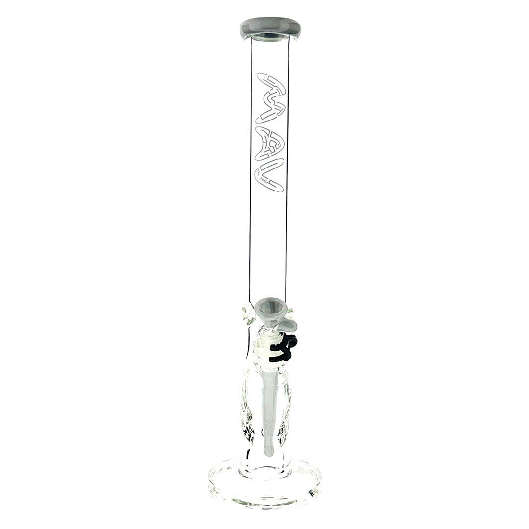 18" x 9mm MAV Maze Accented Straight Bong