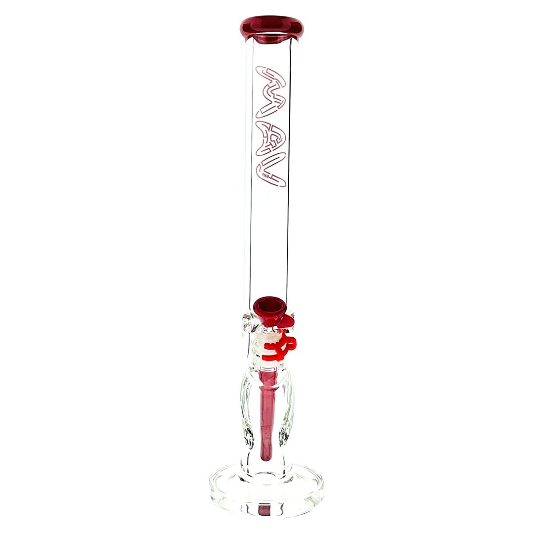 18" x 9mm MAV Maze Accented Straight Bong