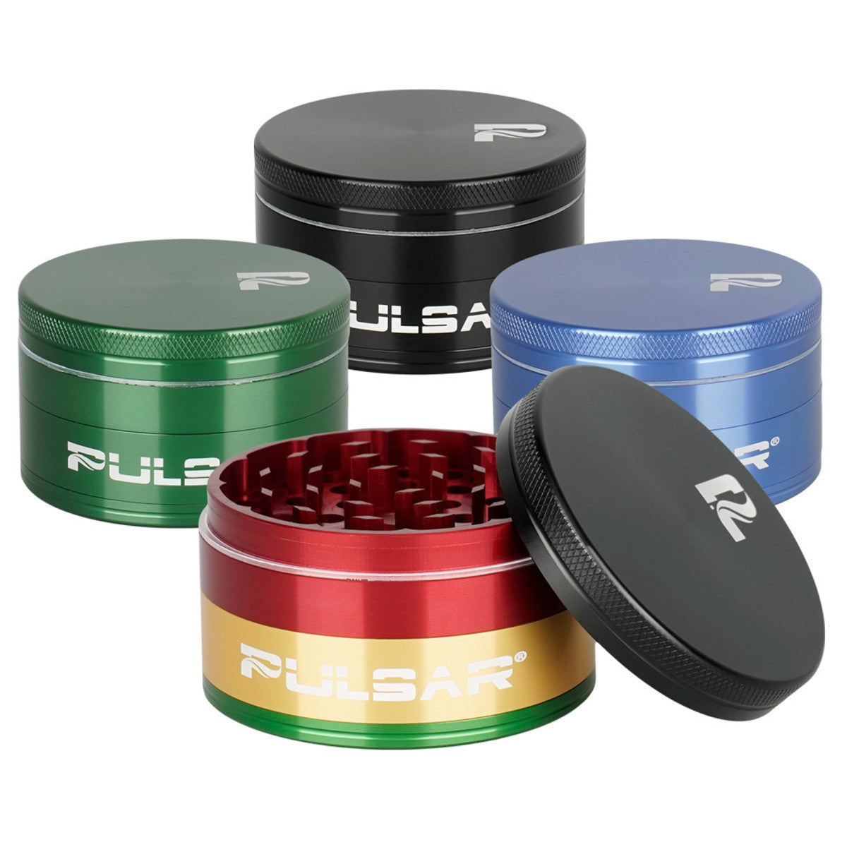 Pulsar Solid Top Aluminum Grinder-GR760- 4pc / 2.5"