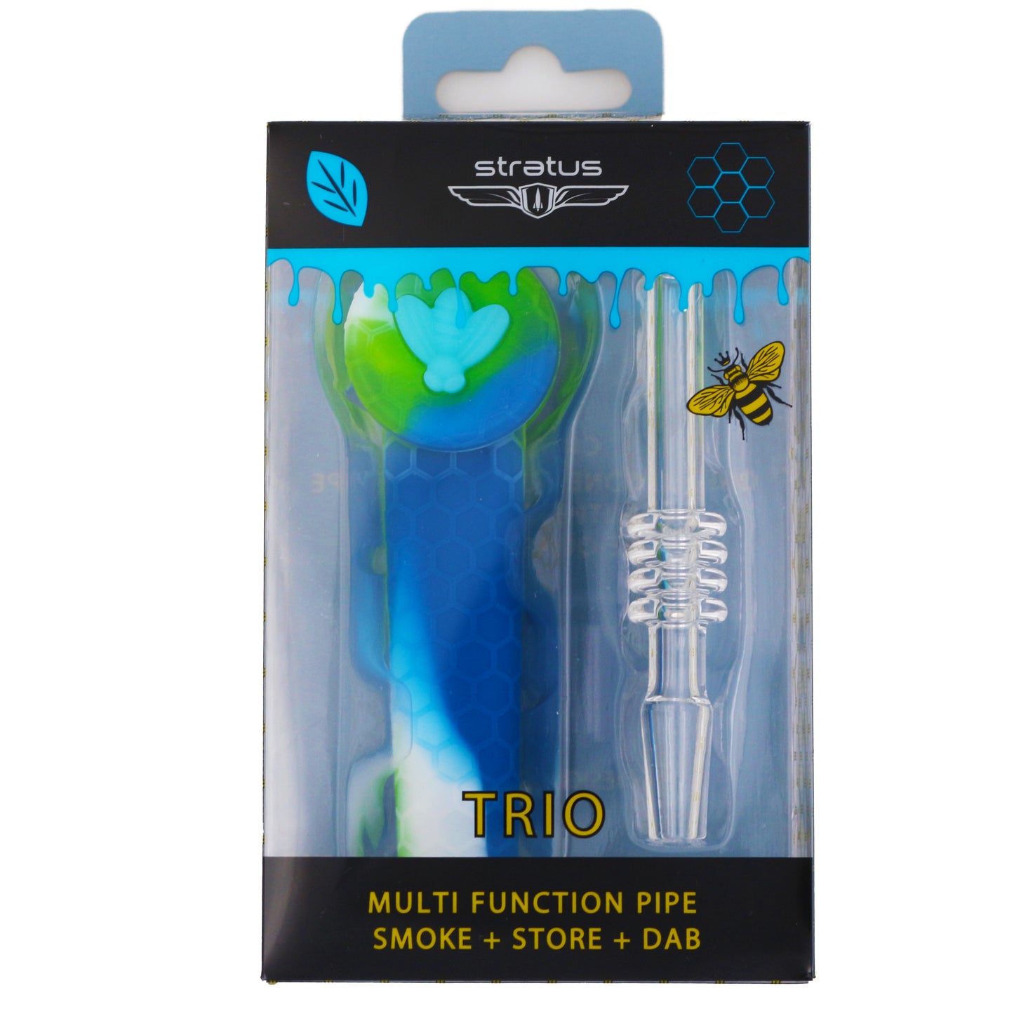 STRATUS Trio 3 IN 1 Silicone Hand Pipe