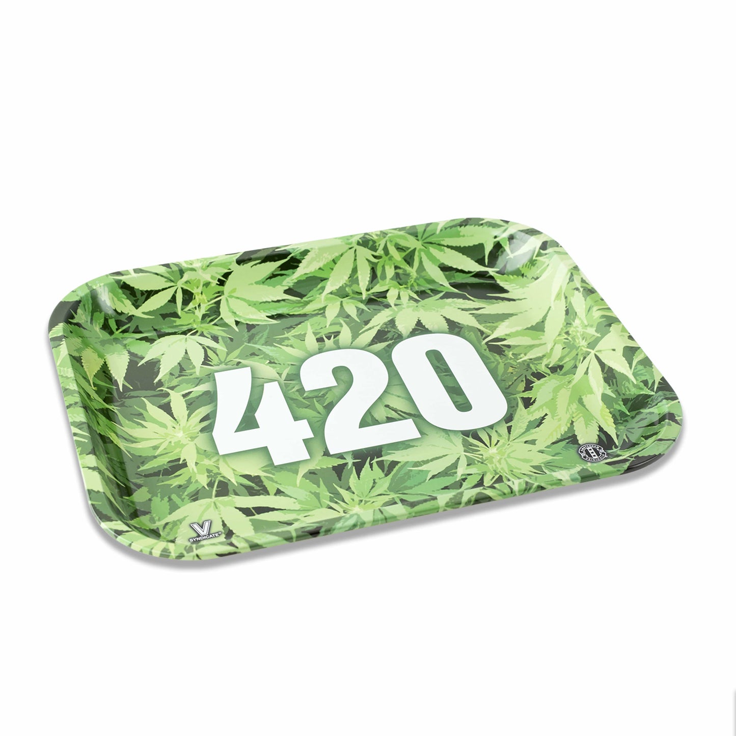 420 Green Metal Rollin' Tray