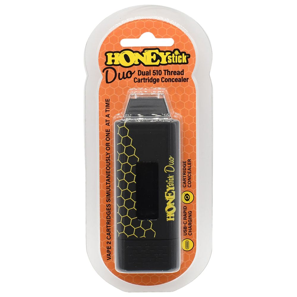 HoneyStick DUO Auto-Draw Dual Cartridge 510 Vape Battery - 400mAh / Black