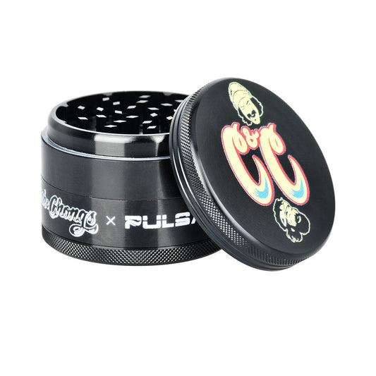 Cheech & Chong's™ x Pulsar Black Metal Grinder | 4pc | 2.5"