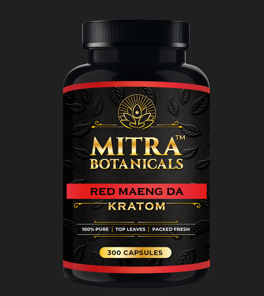 Mitra Botanicals Red Maeng Da – Kratom (300 Capsules)