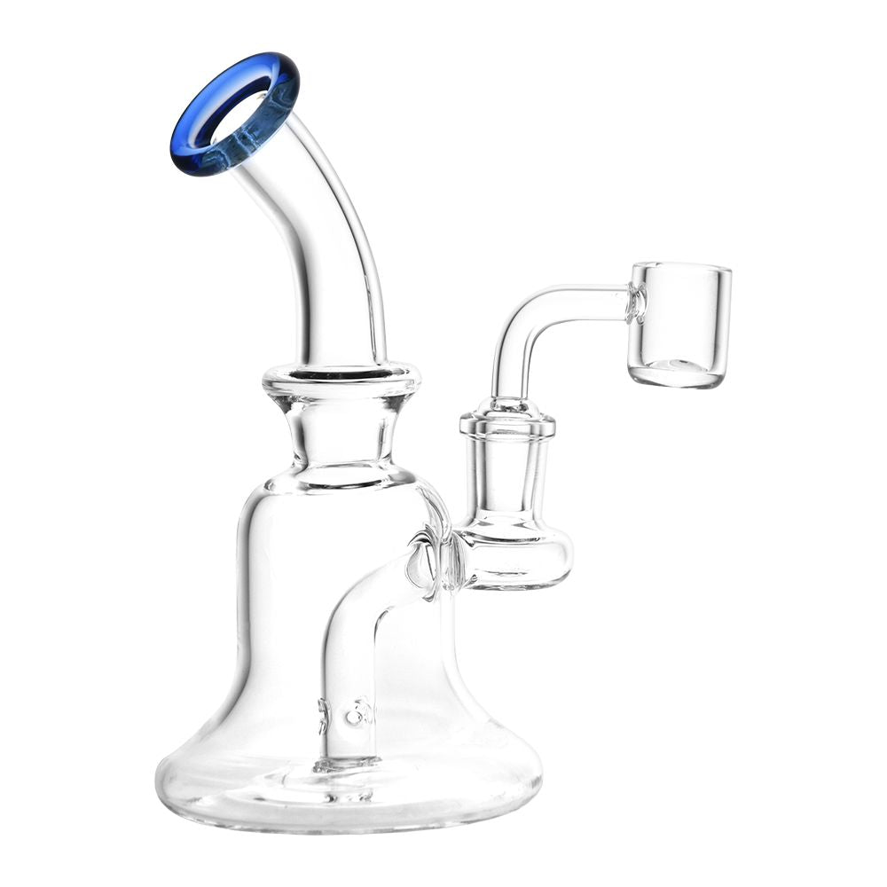 No Muss, No Fuss Bell Style Glass Dab Rig - 6.25" / 14mm F / Colors Vary