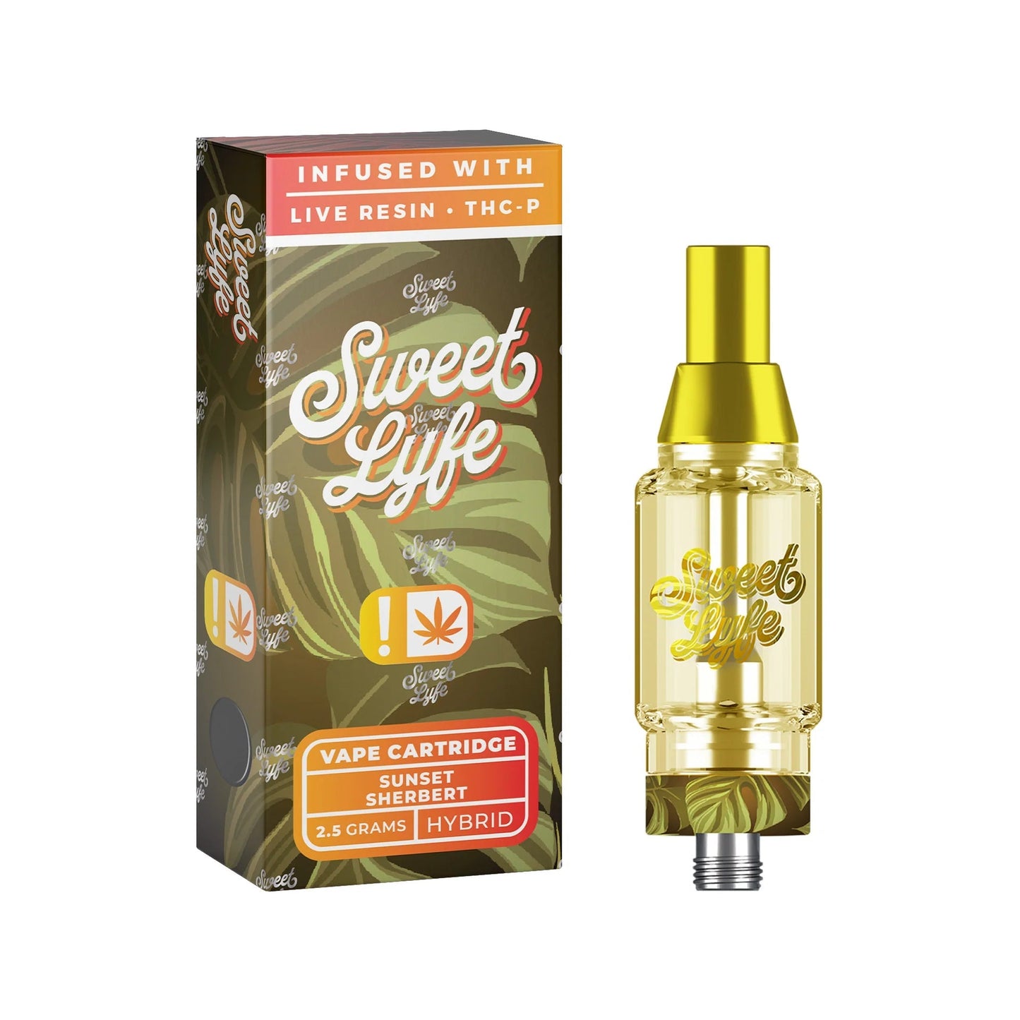 Indulge in Sweet Lyfe Vape Cartridges - Sunset Sherbet Bliss Awaits - One Pack