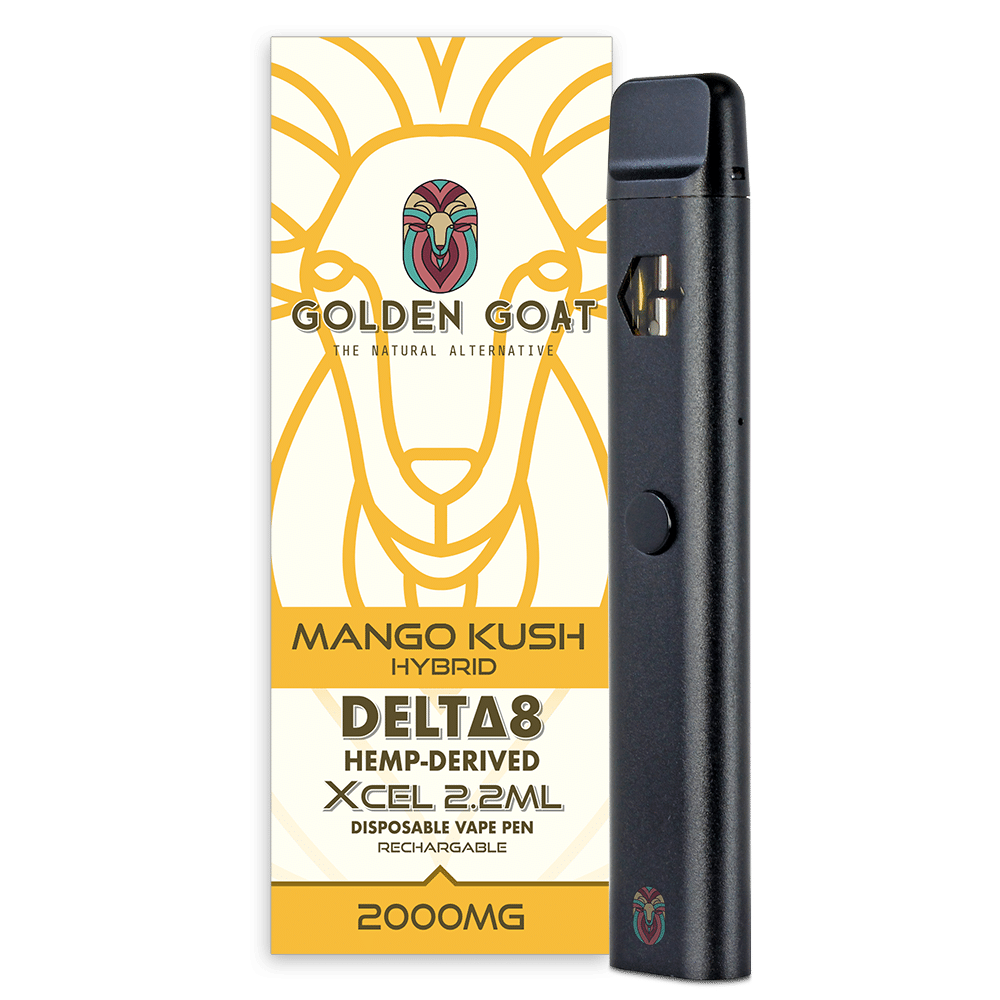 Delta-8 THC Vape Device, 2000mg, Rechargeable/Disposable - Mango Kush