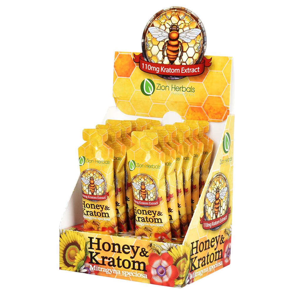 Zion Herbals Honey & Kratom Packet - 10g 12ct