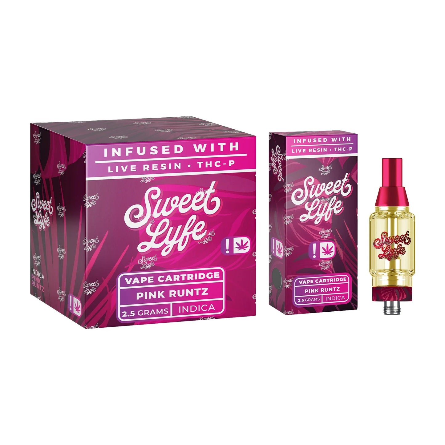 Elevate Your Relaxation with Sweet Lyfe Vape Pink Runtz Cartridges - 12 Pack