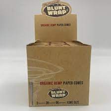 Blunt Wrap Organic Hemp Cones King Size 30pc