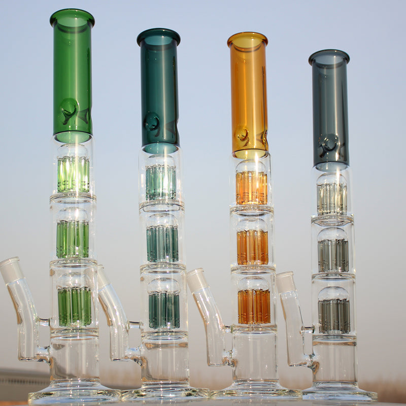 Experience Pure Bliss with the 19 Triple Tree Percolator Water Pipe