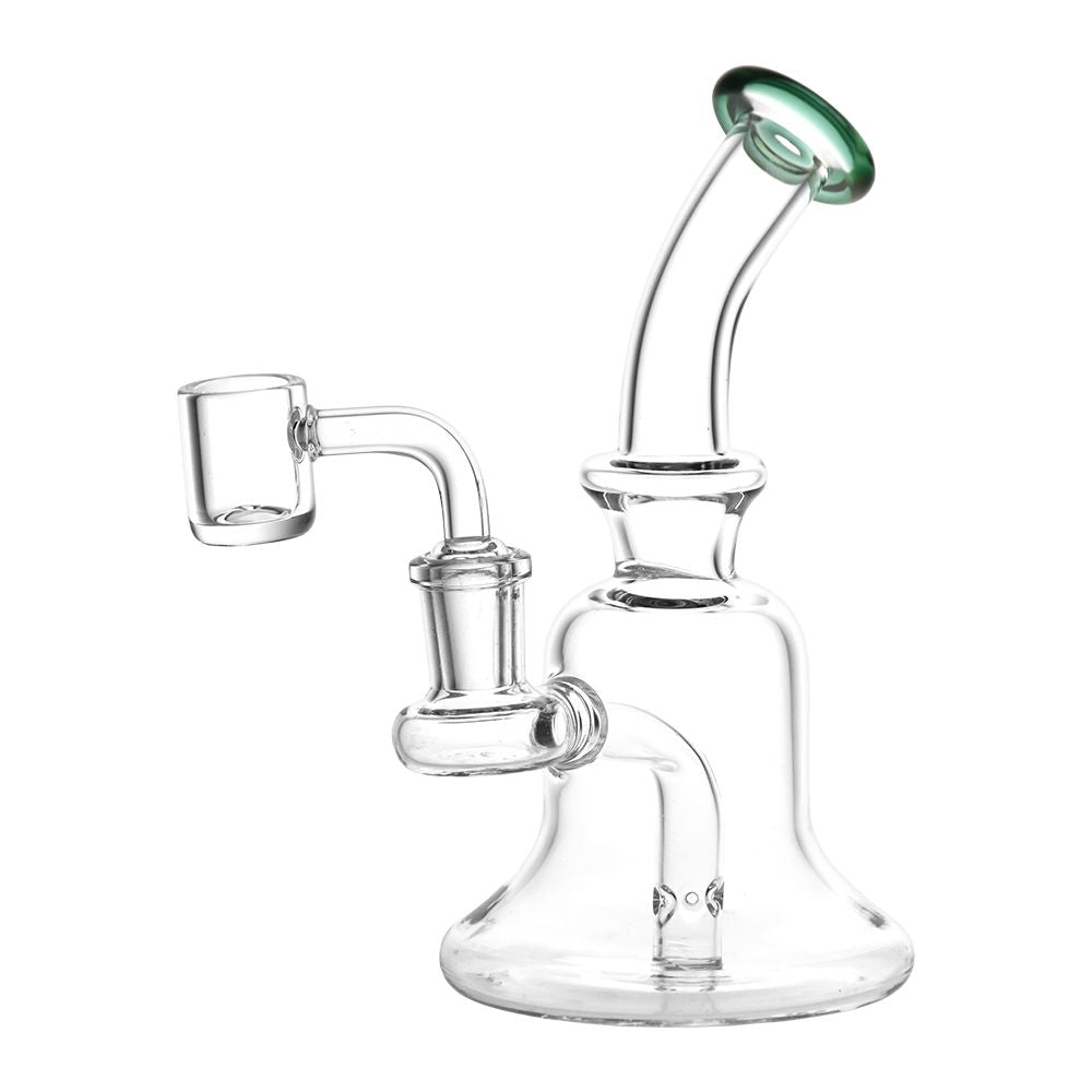 No Muss, No Fuss Bell Style Glass Dab Rig - 6.25" / 14mm F / Colors Vary