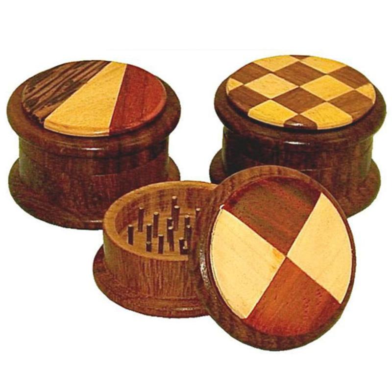 Round Wood Herb Grinder | 2pc