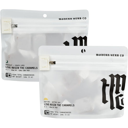 Modern Herb Co D9 Live Resin Caramels | 320mg-400mg | 8pc Bag