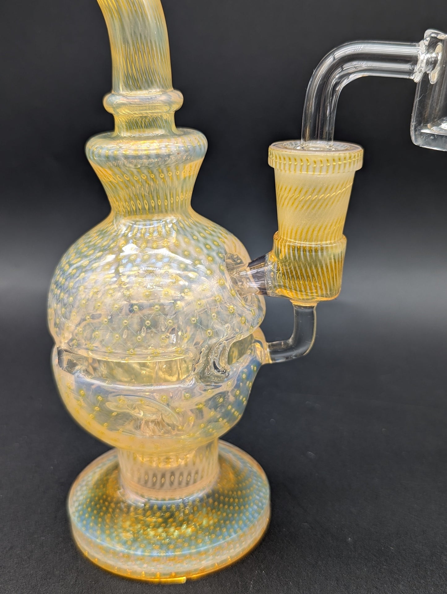 7" Fumed Glass Fab Egg Dab Rig