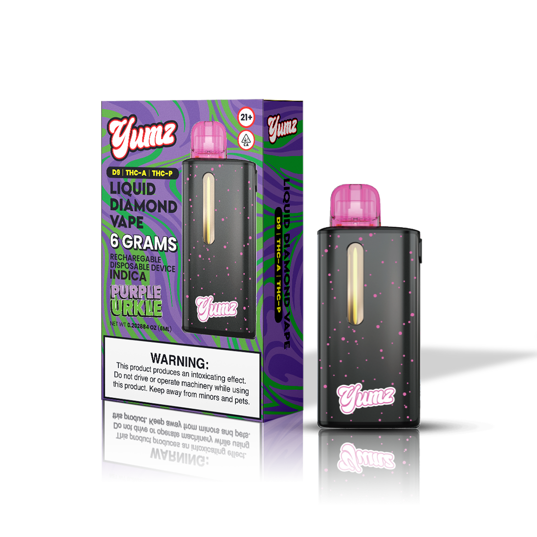 Yumz - Purple Urkle - Indica - THC Disposable Vape ( 6 Grams )