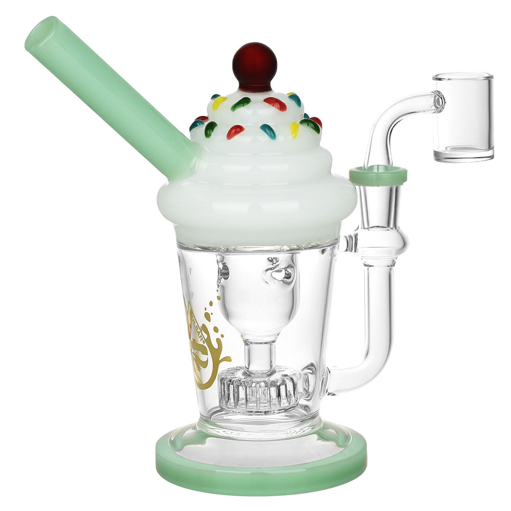 Exciting Recycler Dab Rig with Cherry Design - Colors Vary!