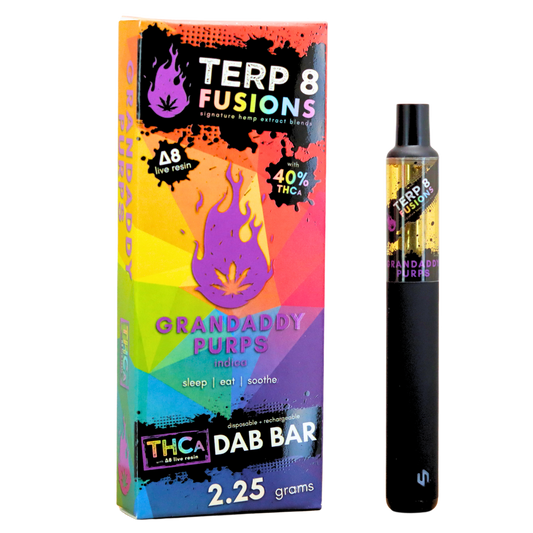 Unwind with Grandaddy Purps Live Resin Disposable Dab Bar