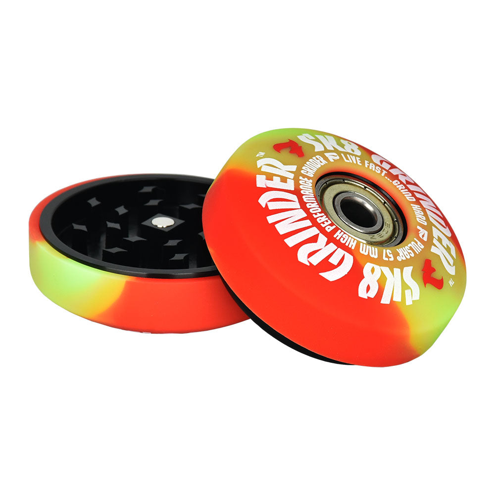 Pulsar SK8 Grinder | 3pc | 2.2"| Swirl Colors | 6pc Display