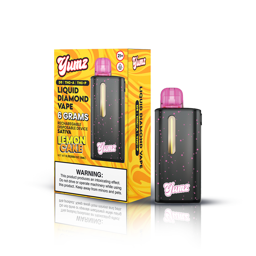 Yumz - Lemon Cake - Sativa - THC Disposable Vape ( 6 Grams ) ( D9 + THC-A + THC-P )