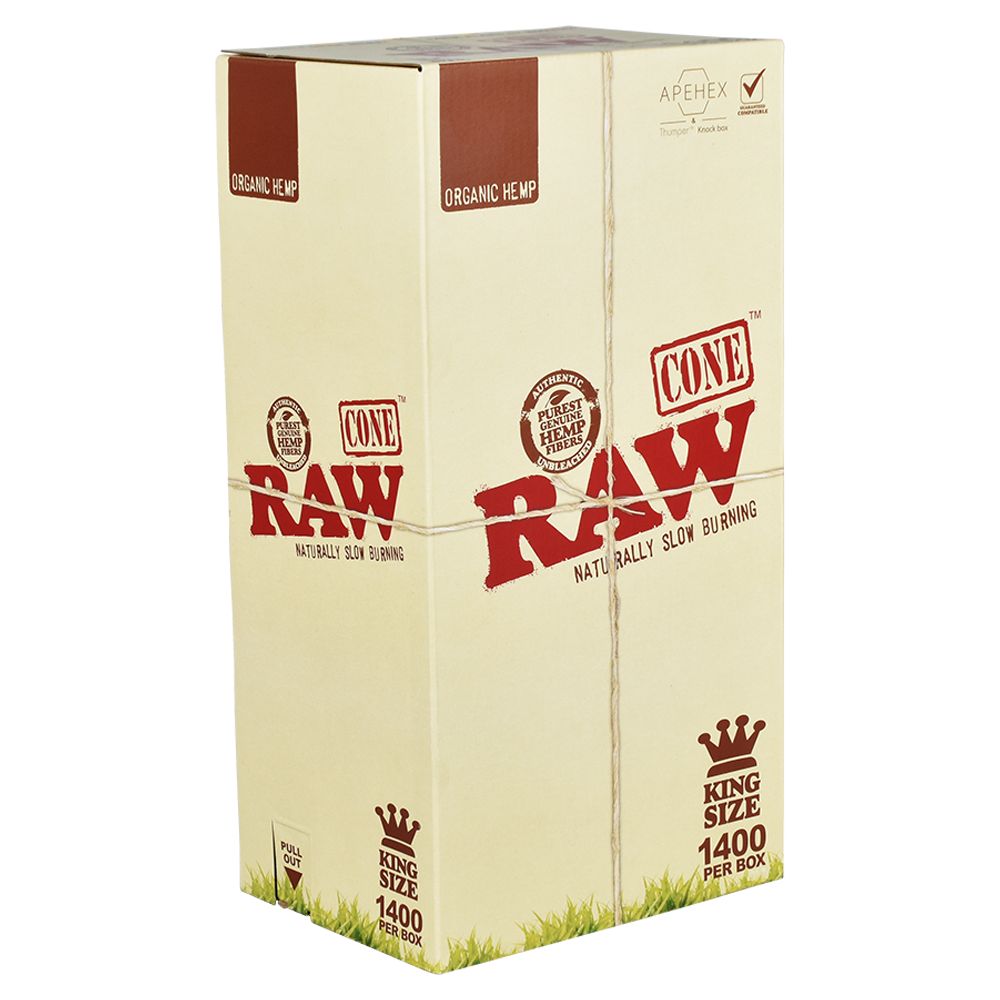 RAW Organic Hemp Bulk Cones - Kingsize 1400 CT