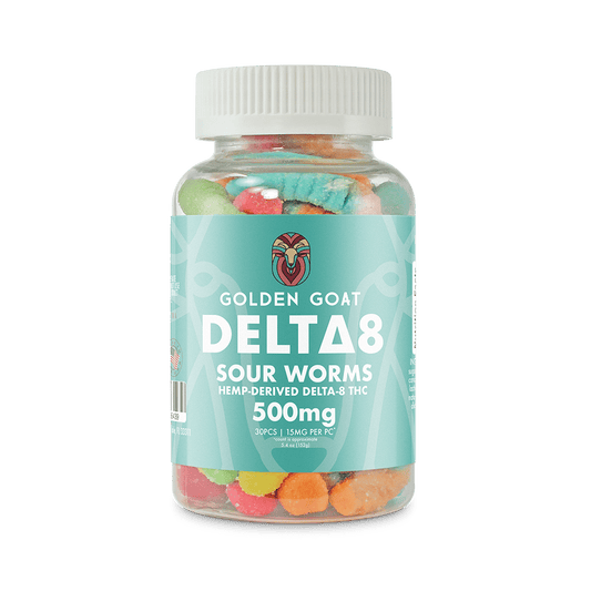 Delta 8 Gummies 500mg - Sour Worms