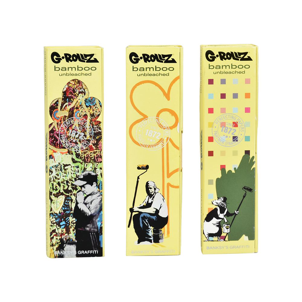 G-ROLLZ x Banksy's Graffiti Paper + Tips | 50pc | King Size | 24pk