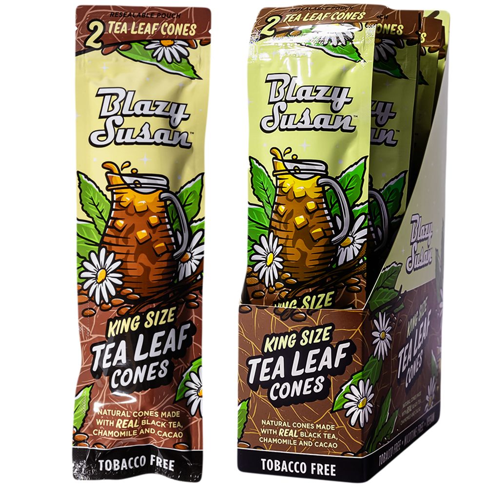 10PK DISPLAY - Blazy Susan Tea Leaf Cones- 2pc / King Size