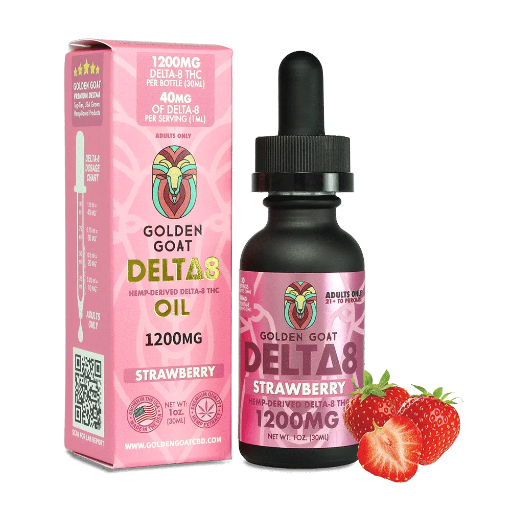 Indulge in Relaxation with Delicious Strawberry Delta-8 THC Oil