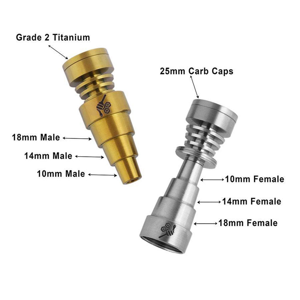 TITANIUM 6 IN 1 SKILLET DAB NAIL