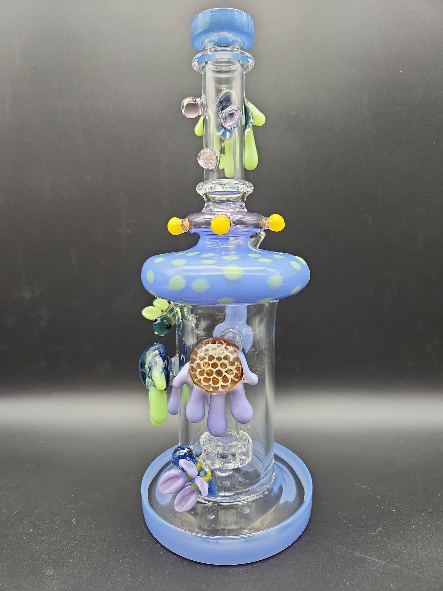 9" Dragonfly Honeycomb Drip Water Pipe