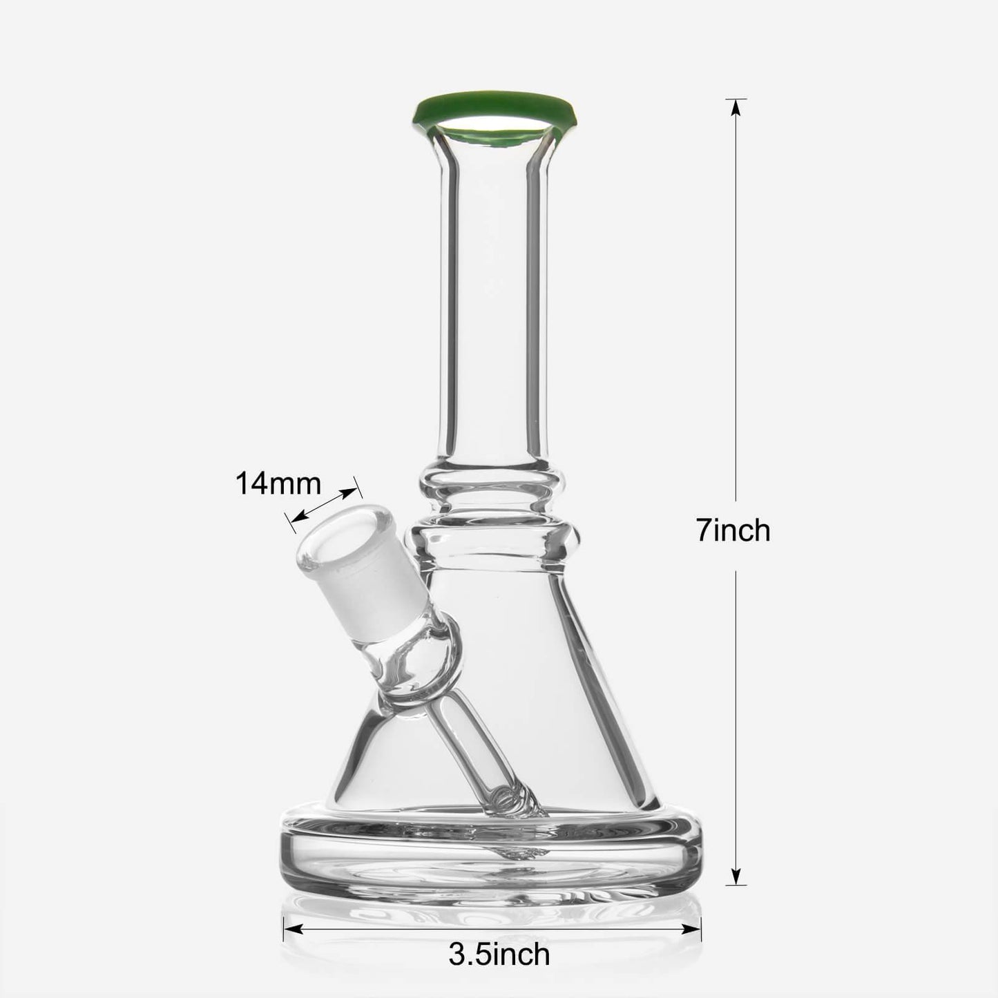 7‘’ Glass Beaker Base Bong