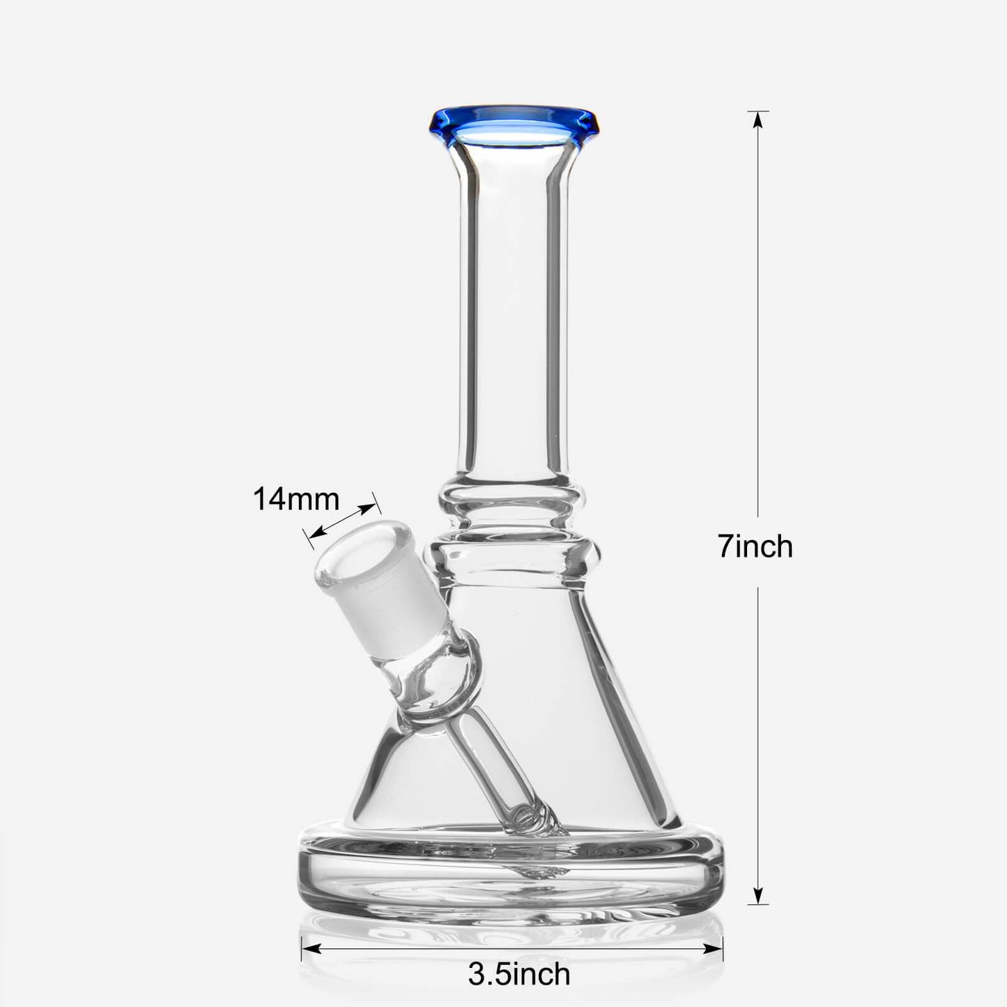 7‘’ Glass Beaker Base Bong