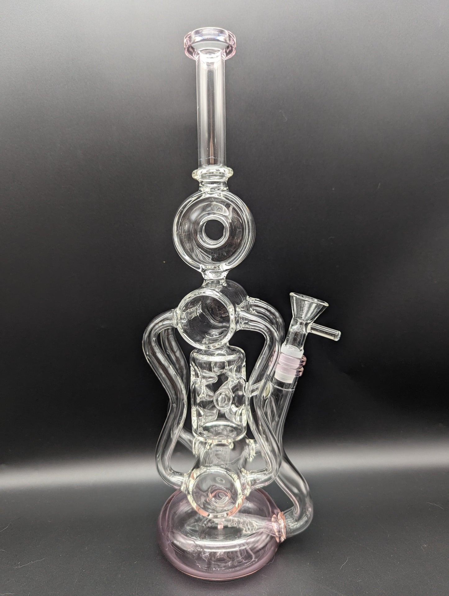 13.5" Quad Tube Donut Recycler Bong