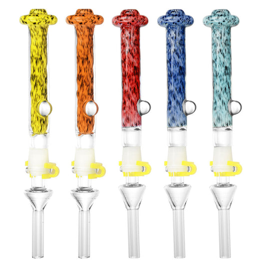 Beam Me Up Dab Straw with Quartz Tip - 7" / Colors Vary