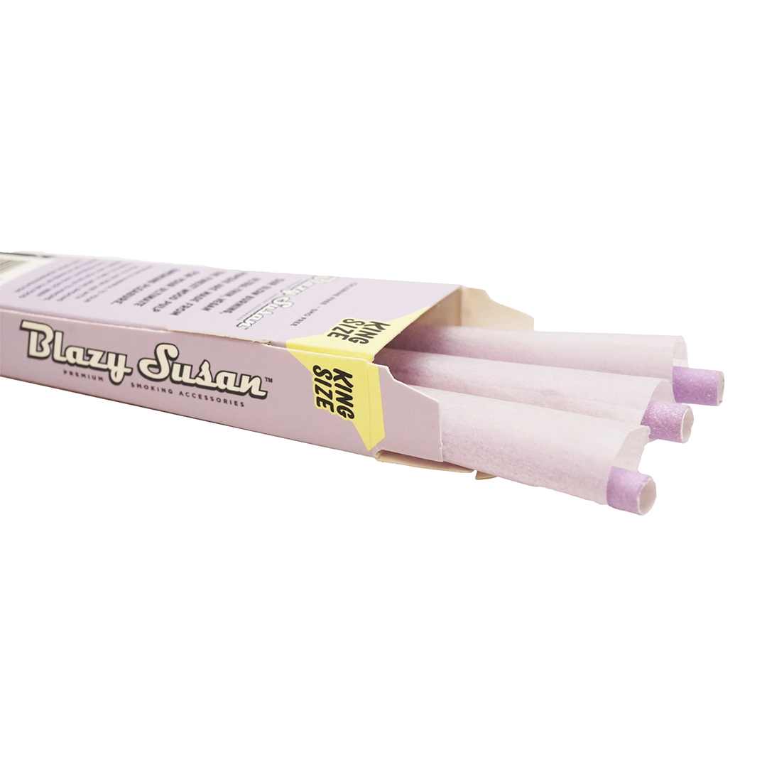 Blazy Susan Purple Paper Cones