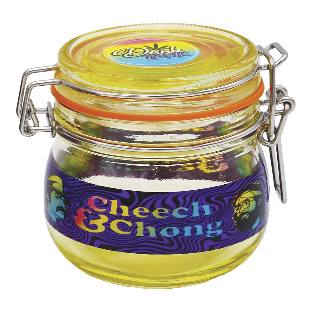 6PC DISP - Cheech & Chong Dank Tank Airtight Glass Jar - 150mL/Asst Colors