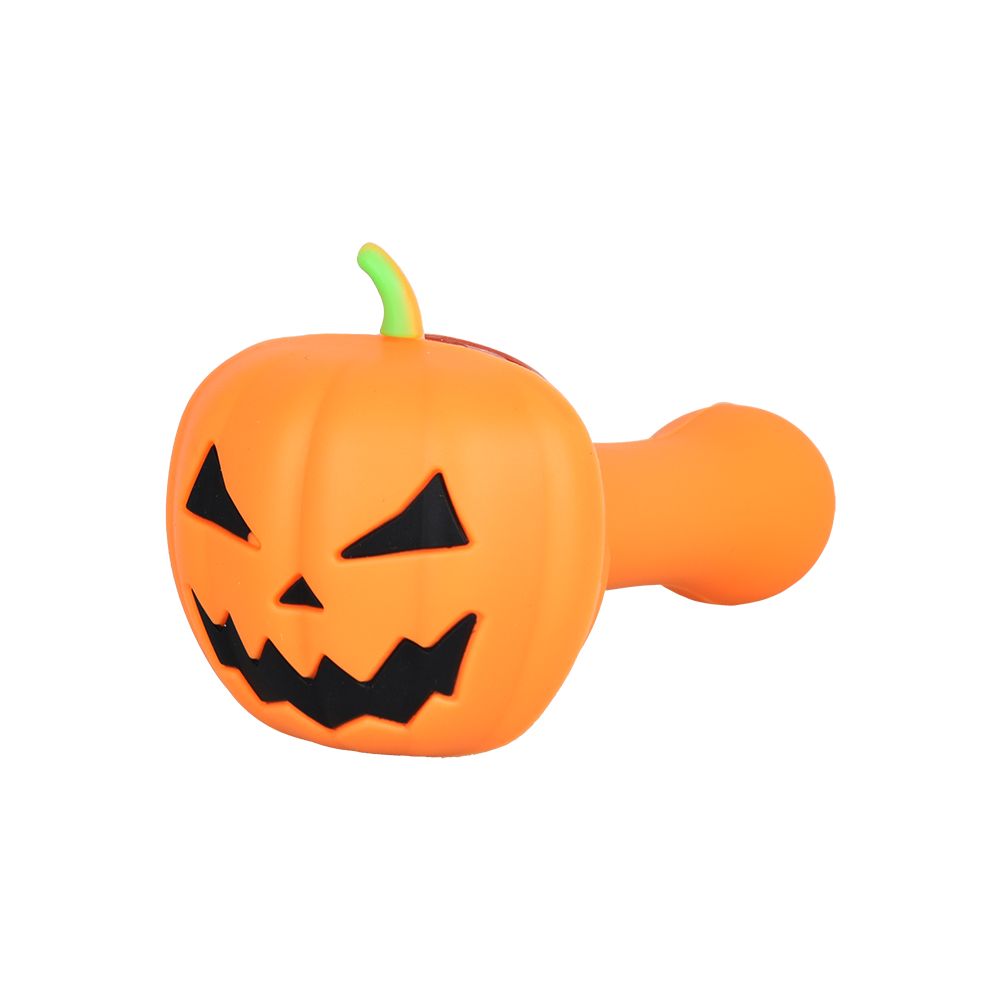 Pumpkin Silicone Hand Pipe - 5" 3ct