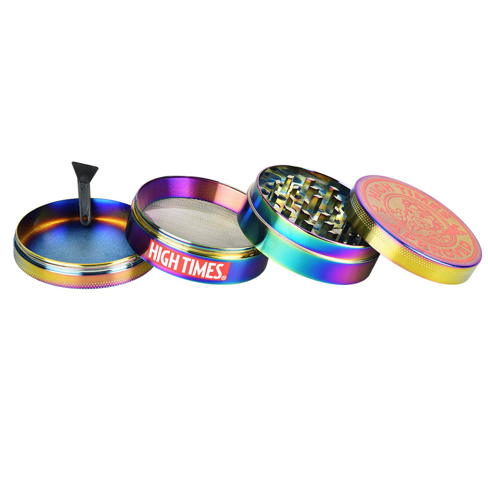 High Times® Metal Grinder | 4pc | 2.5"| Chameleon | 6pc Display