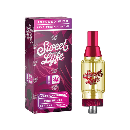 Elevate Your Relaxation with Sweet Lyfe Vape Pink Runtz Cartridges - One Pack