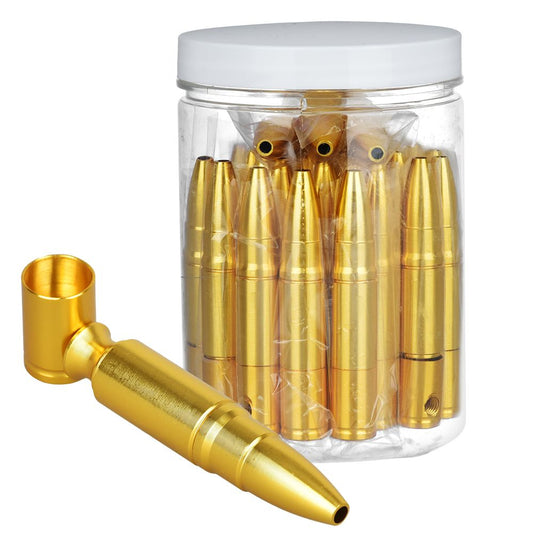 Bullet Aluminum Hand Pipe - 3" / 30ct